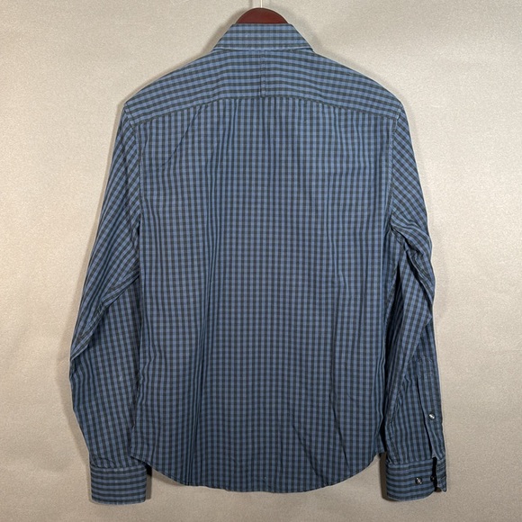 Banana Republic Men's Blue Checkered Shirt, Sz small, From TV Show Wardrobe - Picture 5 of 8